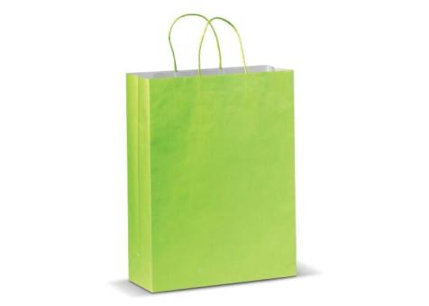 Große Papiertasche im Eco Look 120g/m² Hellgrün