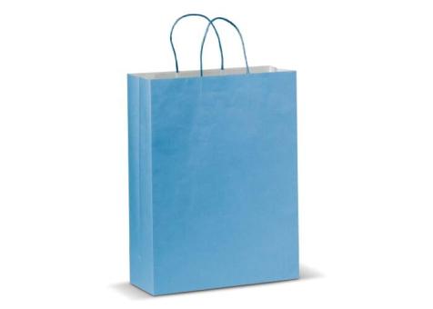 Große Papiertasche im Eco Look 120g/m² Hellblau
