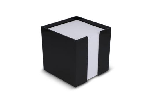 Notizzettel 10x10x10cm in Würfelbox Schwarz