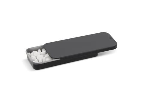 Mini sliding tin peppermint box Black