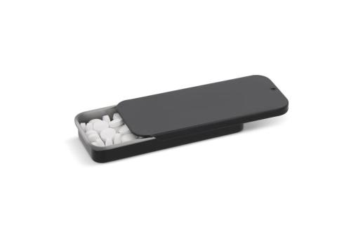 Mini sliding tin peppermint box Black