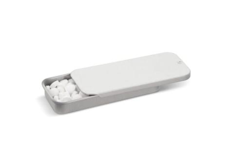 Mini sliding tin peppermint box Silver