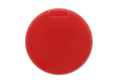 Mint dispenser round 62mm Transparent red