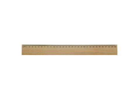 Ruler wood 30cm Timber