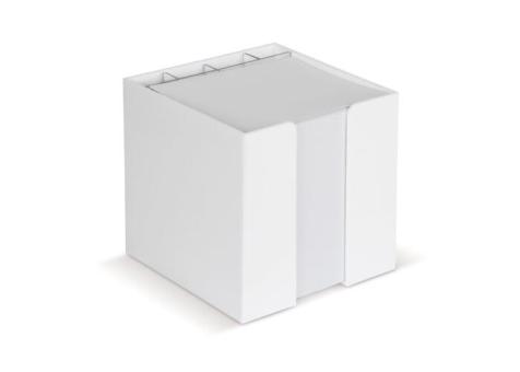 Zettelbox 10x10x10cm Weiß