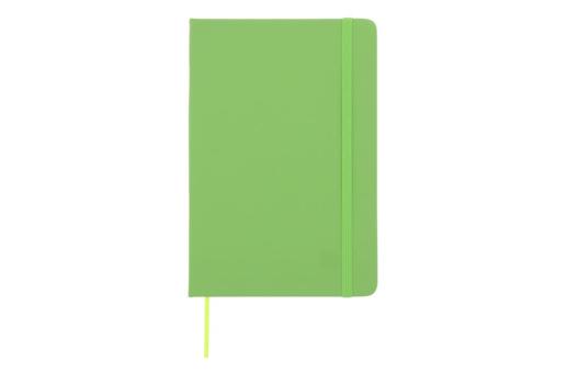 Notizbuch A5 PU mit Rasterpunktseiten Hellgrün