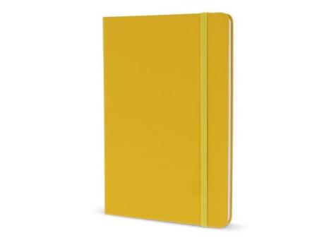 Notizbuch A5 aus PU mit FSC-Seiten Gelb