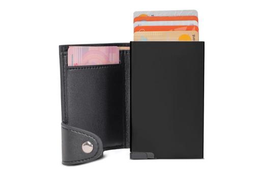 RFID card holder with wallet Black/black