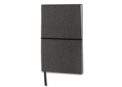Recycled leather notebook A5 Dark grey