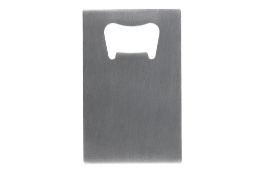 Edelstahl Flaschenöffner in Kreditkartenformat Silber