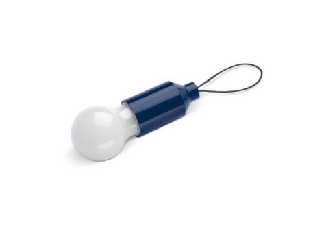 Keychain light bulb Dark blue