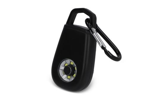 Persönliches Alarm-Schlüssellicht aus recycelten Materialien Schwarz