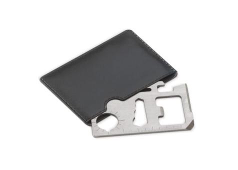 Multi-tool in PU leather case Silver