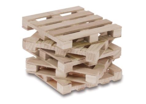 Holzpalette für Zettelblock Holz