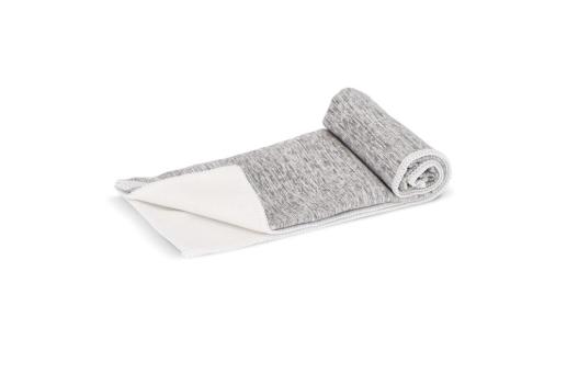 Schnelltrocknendes Golfhandtuch mit Haken R-PET 30 x 30 cm Sublimation Weiß/grau