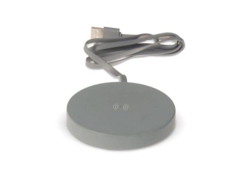 Round limestone Wireless charger 5W Grau
