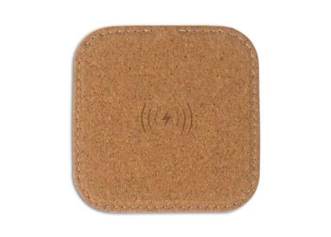 Square cork Wireless charger 5W Natur