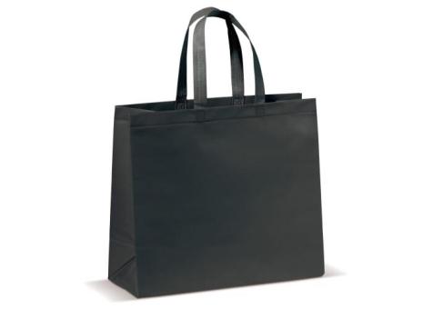 Carrier bag laminated non-woven large 105g/m² Black