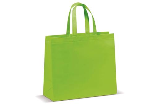 Carrier bag laminated non-woven large 105g/m² Light green