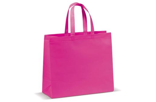 Carrier bag laminated non-woven large 105g/m² Pink