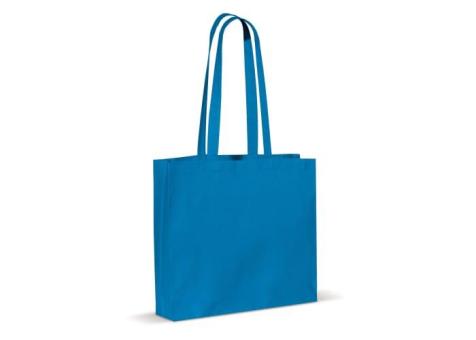 Shoulder bag cotton OEKO-TEX® 140g/m² 40x10x35cm Light blue