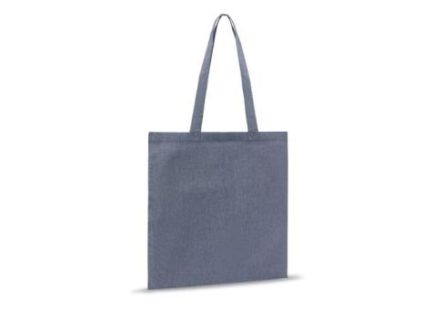 Einkaufstasche aus recycelter Baumwolle 38x42cm Blau
