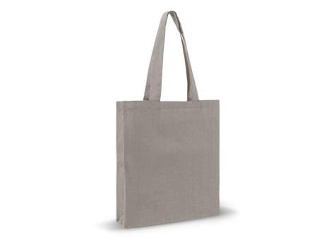 Shopping bag recycled cotton 38x42x10cm Light grey