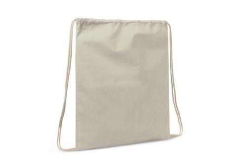 Drawstring bag cotton OEKO-TEX® 140g/m² 35x45cm Ecru