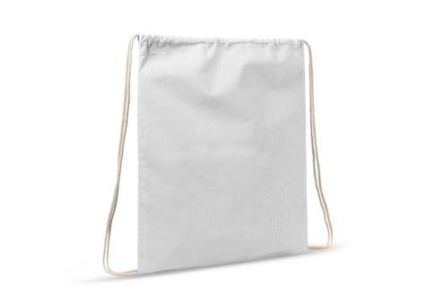 Drawstring bag cotton OEKO-TEX® 140g/m² 35x45cm White