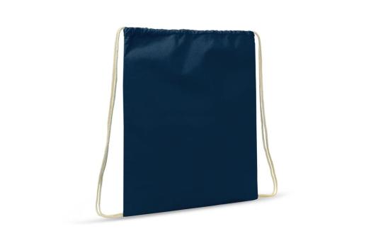 Drawstring bag cotton OEKO-TEX® 140g/m² 35x45cm Dark blue