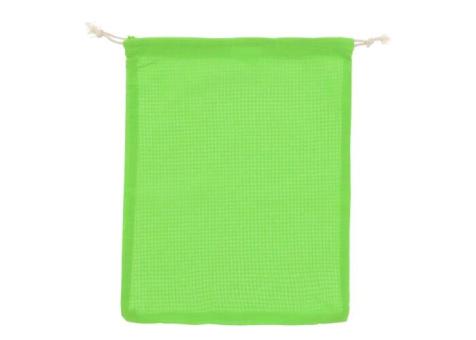 Reusable food bag OEKO-TEX® cotton 25x30cm Light green