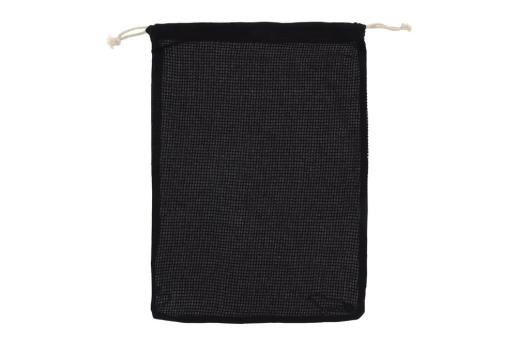 Reusable food bag OEKO-TEX® cotton 30x40cm Black