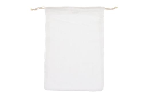 Reusable food bag OEKO-TEX® cotton 30x40cm White