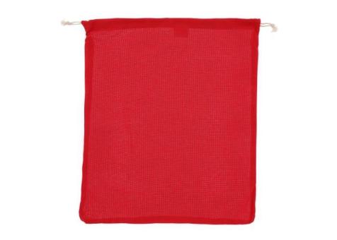 Reusable food bag OEKO-TEX® cotton 40x45cm Red