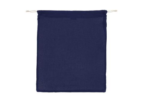 Reusable food bag OEKO-TEX® cotton 40x45cm Dark blue