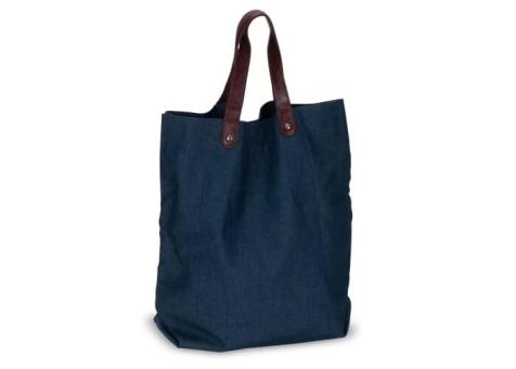 Shopping bag canvas Denim 310g/m² 42x13x43cm Dark blue