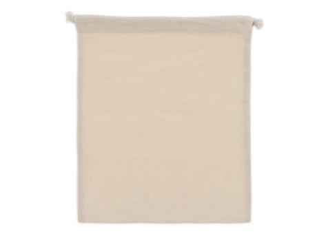 Gift pouch OEKO-TEX® cotton 140g/m² 25x30cm Ecru