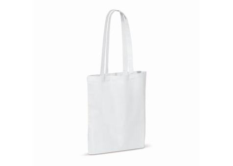 Tasche aus recycelter Baumwolle 140g/m² 38x42cm Weiß