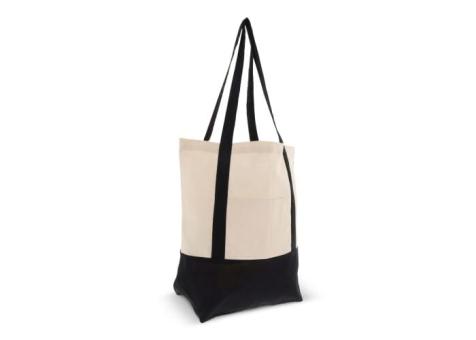 Einkaufstasche aus Baumwolle OEKO-TEX® 140g/m² 40x10x35cm Schwarz