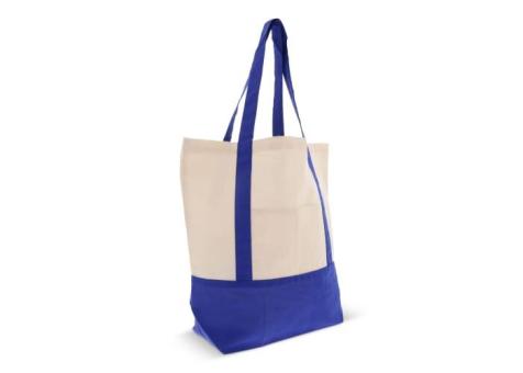 Einkaufstasche aus Baumwolle OEKO-TEX® 140g/m² 40x10x35cm Blau
