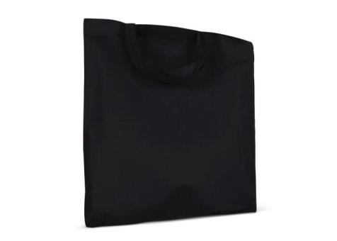 Shopping bag OEKO-TEX® color short 140g/m² 38x42 cm Black