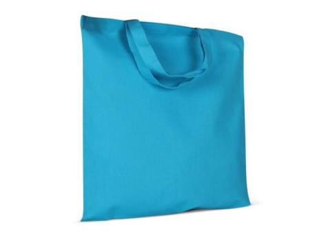 Shopping bag OEKO-TEX® color short 140g/m² 38x42 cm Light blue