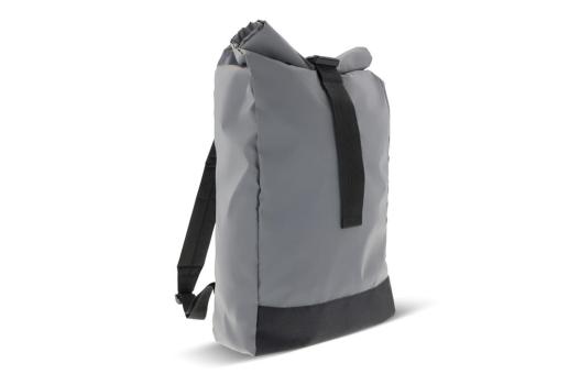 Reflective roll top backpack 26x13x50cm Convoy grey