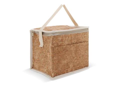 Cooler bag cork square 22x18x18cm Nature