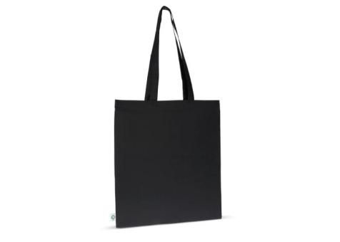 Bag GOTS colour long 140g/m² 38x42 cm Black