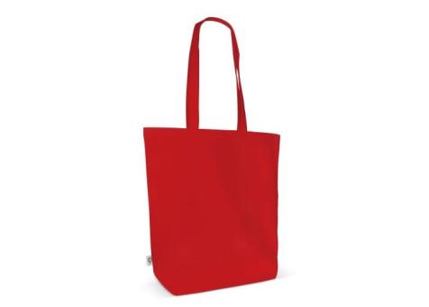 Tasche GOTS Farbe lange Henkel 270g/m² 42x12x43 cm Rot