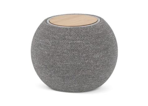 5W Speaker & 15W wireless charger R_PET & Bamboo Convoy grey