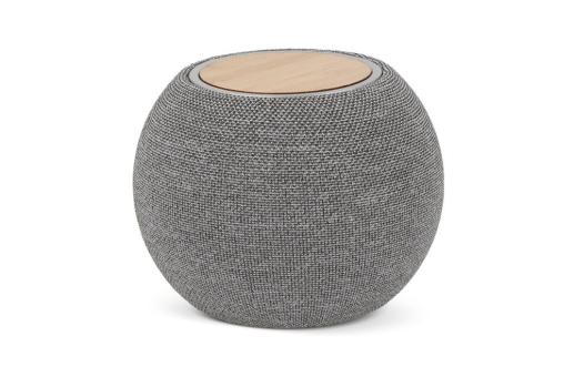 5W Speaker & 15W wireless charger R_PET & Bamboo Convoy grey