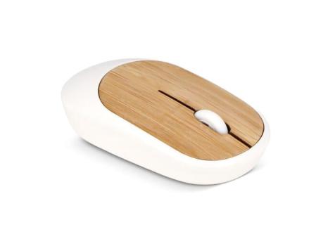 Travel Mouse R-ABS & bamboo White