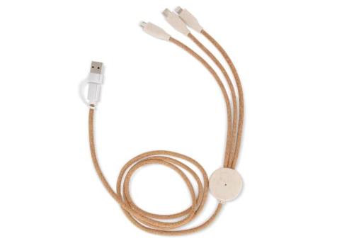 FSC cork 3 in 1 PD charging & data cable Combination
